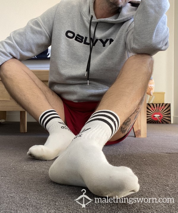 White Adidas Gym Socks