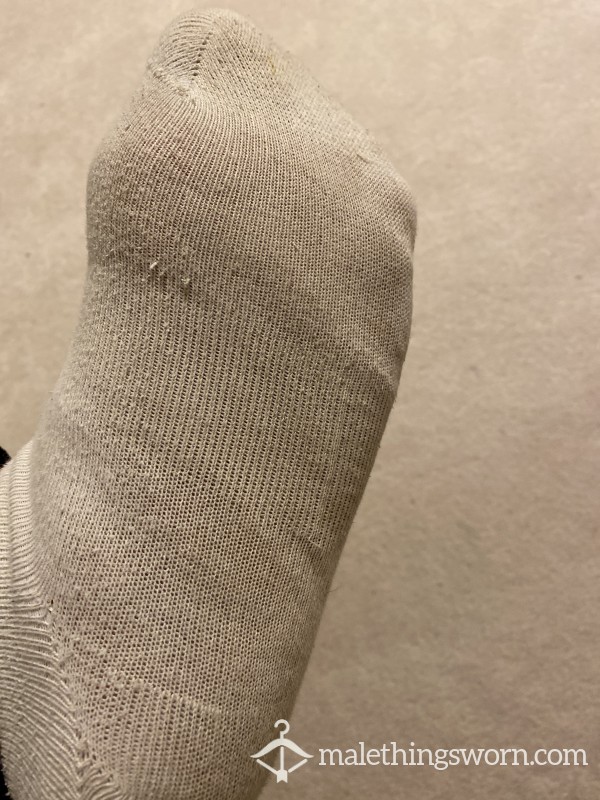 White Ankle Socks Worn All Day