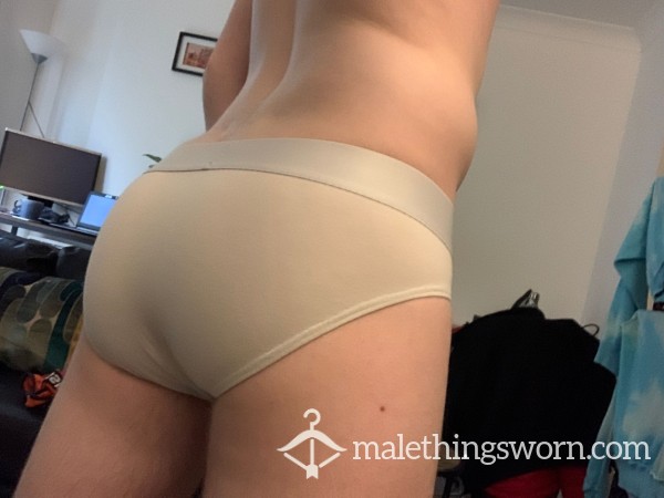 White Box Briefs, Well Used By Twink Couple