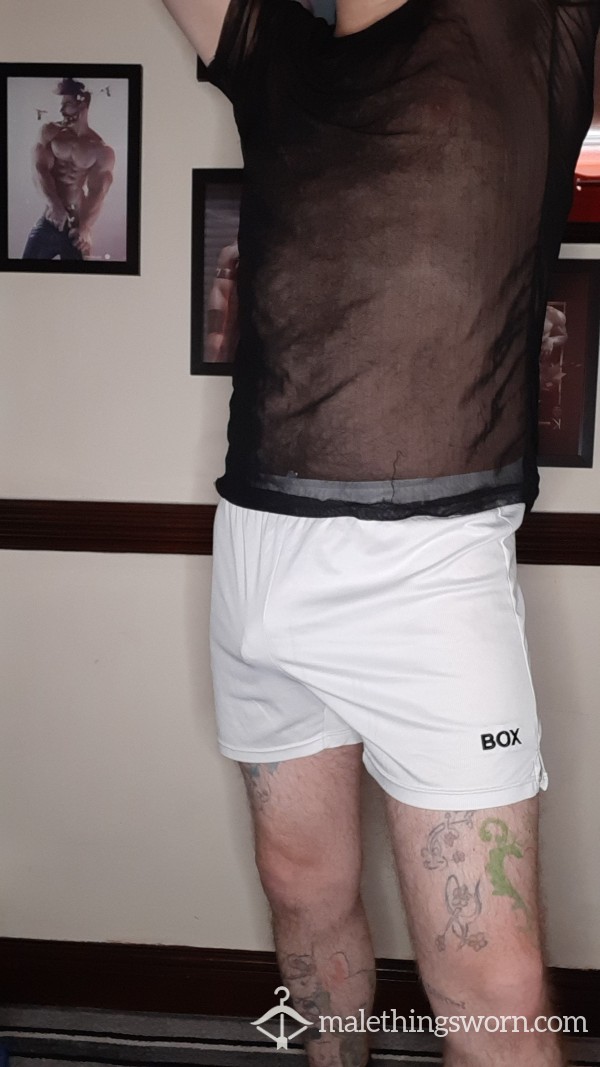 White Box Shorts Medium-Large - Can Be Personalized