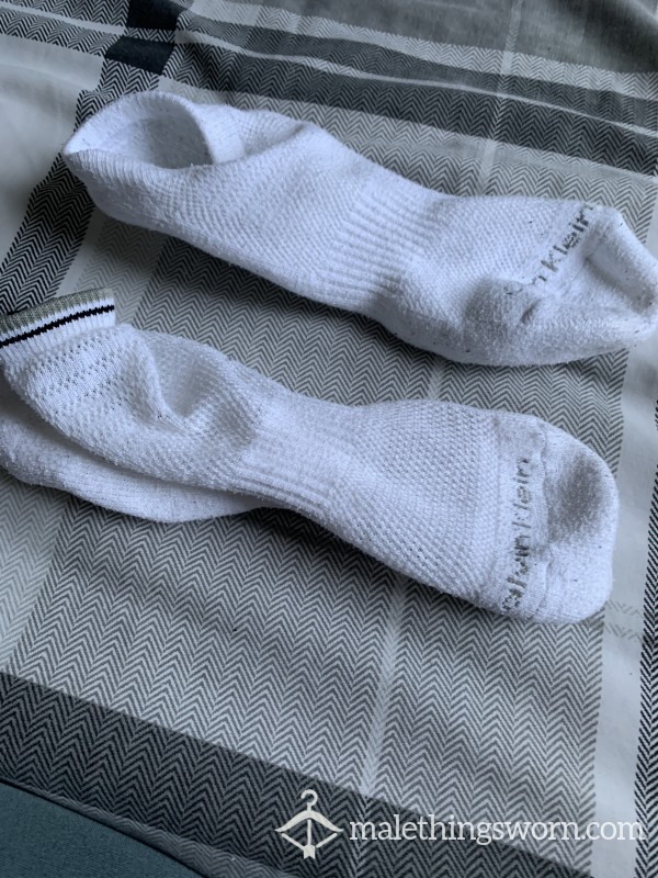 White Calvin Ankle Socks