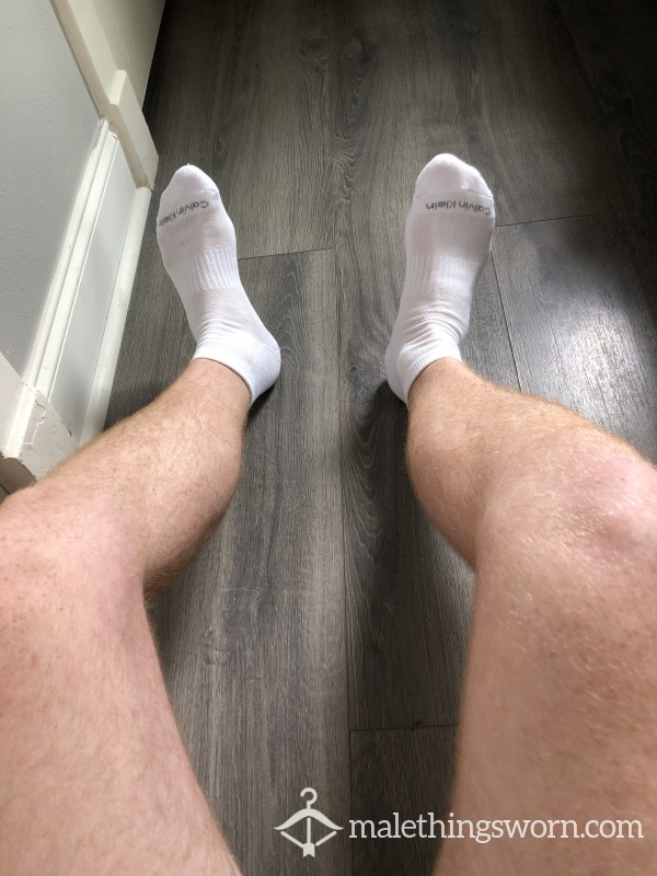 White Calvin Klein Ankle Socks