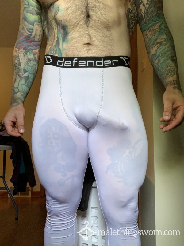 White Compression Pants