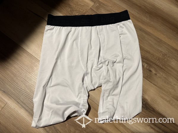White Compression Shorts - Gym Lost & Found