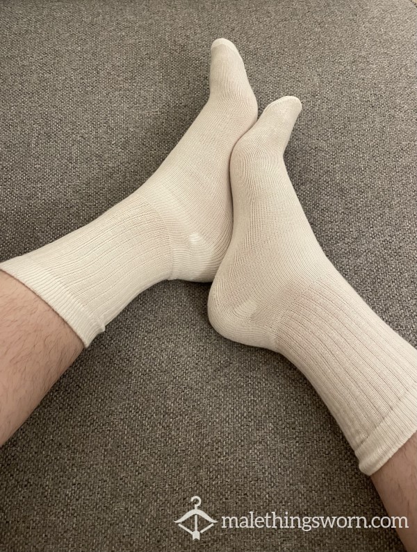 White Cotton Socks (fully Customisable)