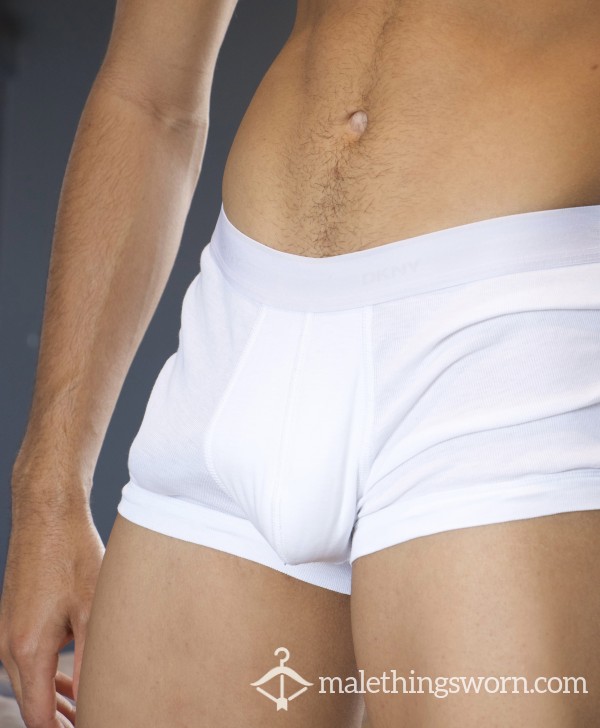 White DKNY Boxers (Free Cum Potential)