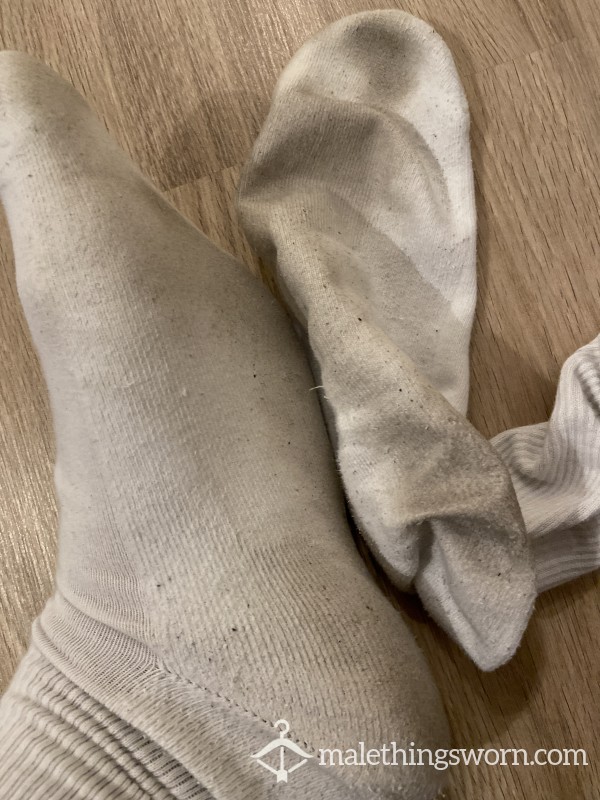 White Gym Socks Size 12