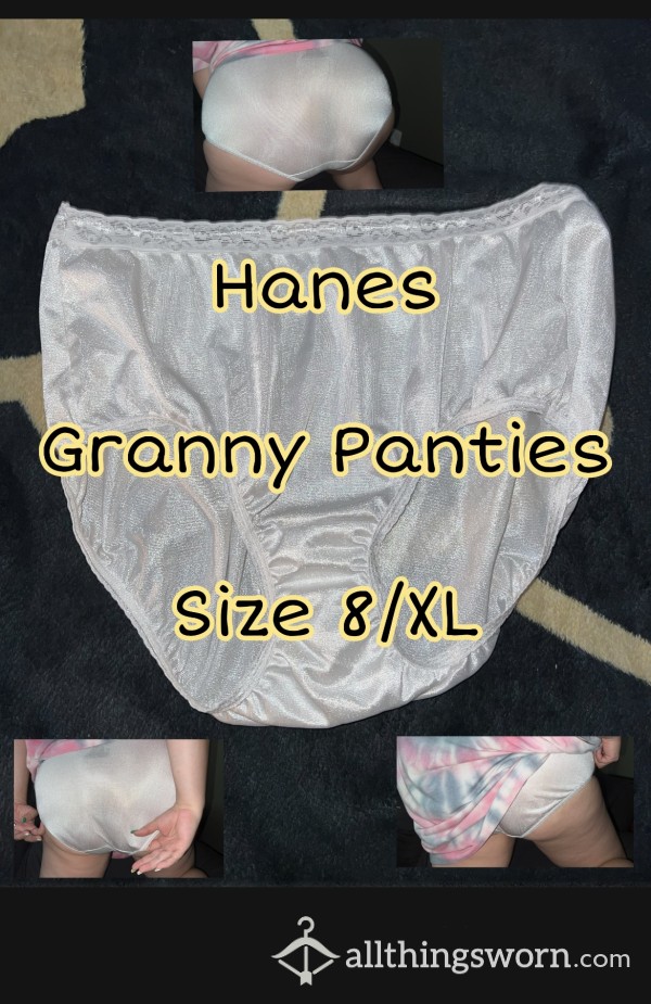 White Hanes Granny Panties ~ Both SinningSistersxx