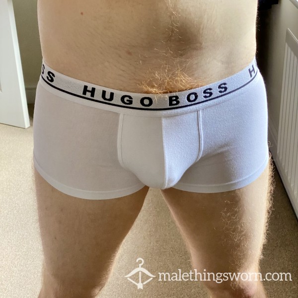 White Hugo Boss Boxer Briefs