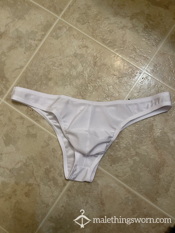 My First White Thong Worn For YOU.