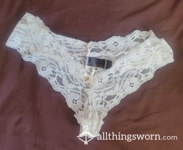 White Lace G-string