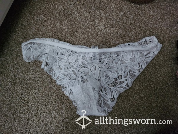 White Lacey Knickers