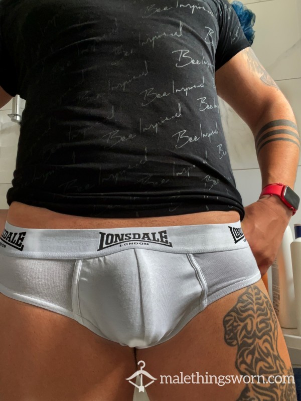 White Lonsdale Briefs + Free Delivery