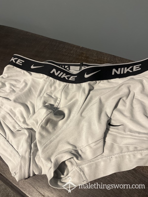 White Nike Boxers Medium