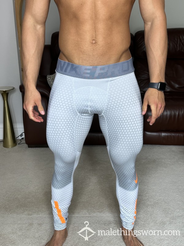 🚨 SOLD White NIKE Compression Pants