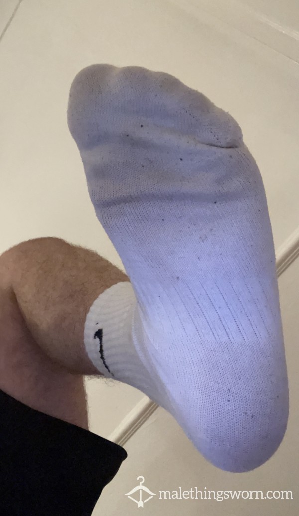 White Nike Socks