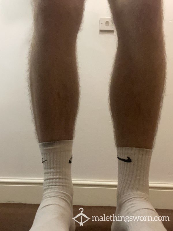 White Nike Socks Size 11
