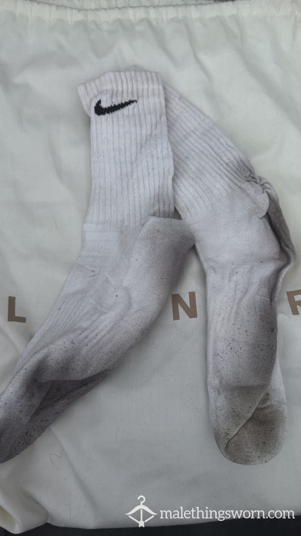 White Nike Socks Sweaty Af From Dubai Trip