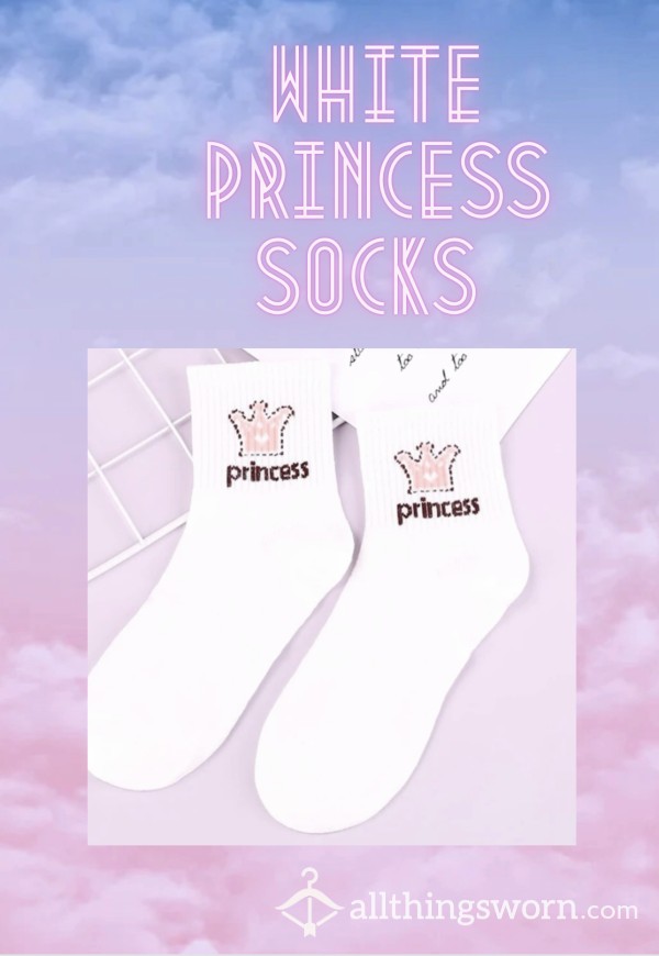 ‼️ONLY 1 PAIR‼️White Princess Socks 👸