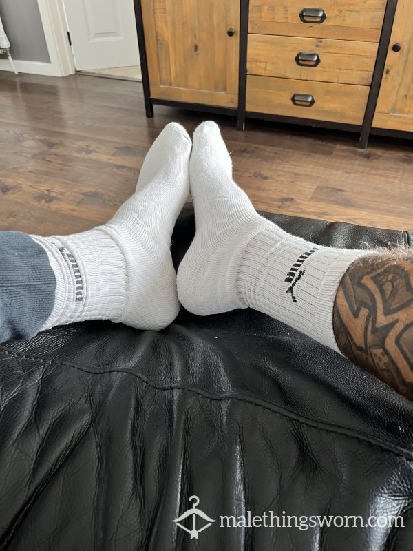 White Puma Sports Socks