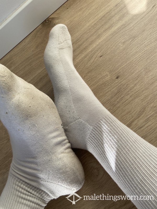White Dirty Gym Socks photo