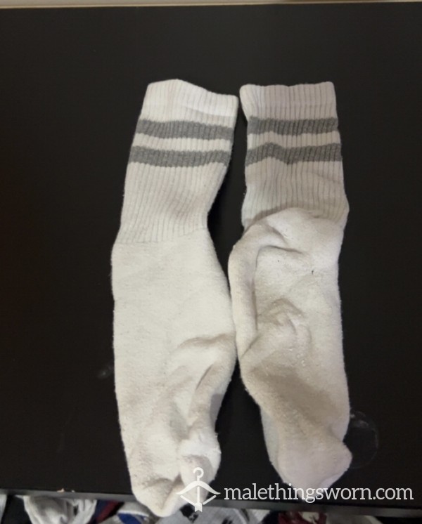 White Socks With Grey Stripes