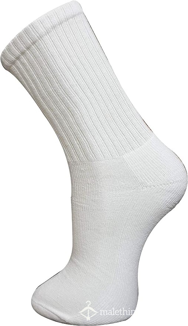 White Sweaty Sock, Worn At Work And At The Gym