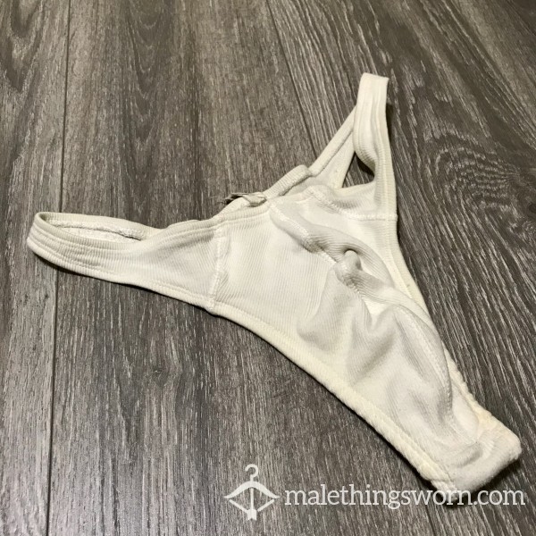 **Sold** White Thong