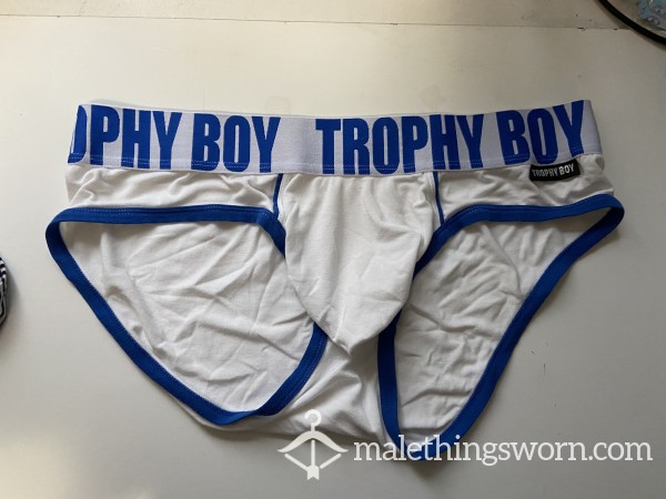 White Trophy Boy Underwear Size XL