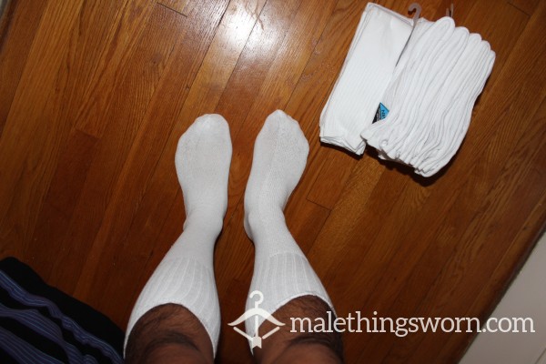 CUSTOMIZABLE Tube Socks White  NEW AND UNUSED (14/20 Available) photo