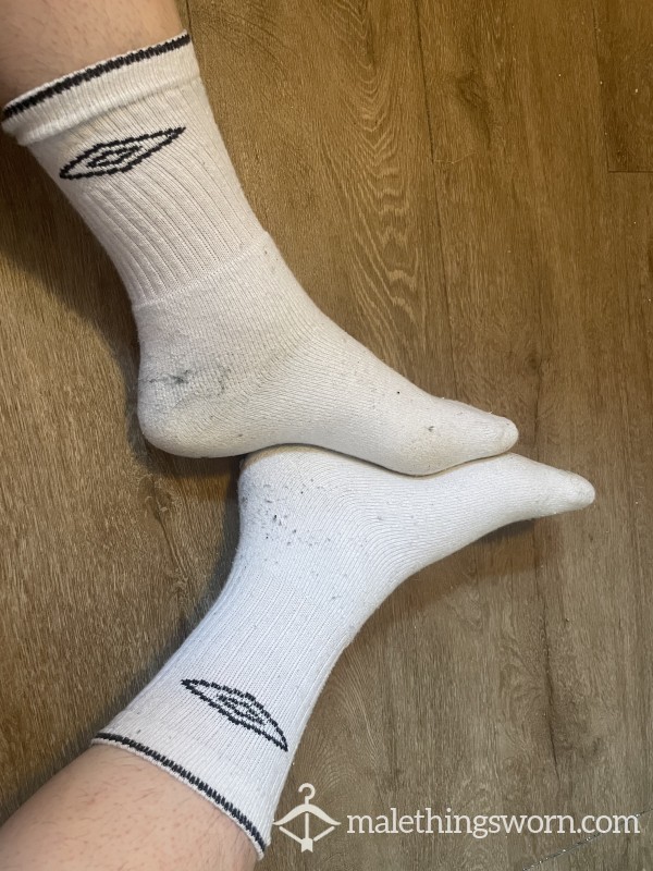 White Umbro Socks