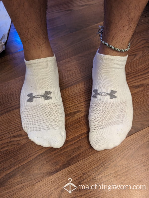 White Under Armour Ankle Socks
