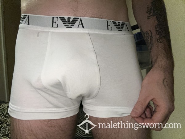 White Underwear Worn For A Full 12 Hours Of Work