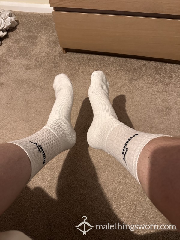 White Used Puma Socks
