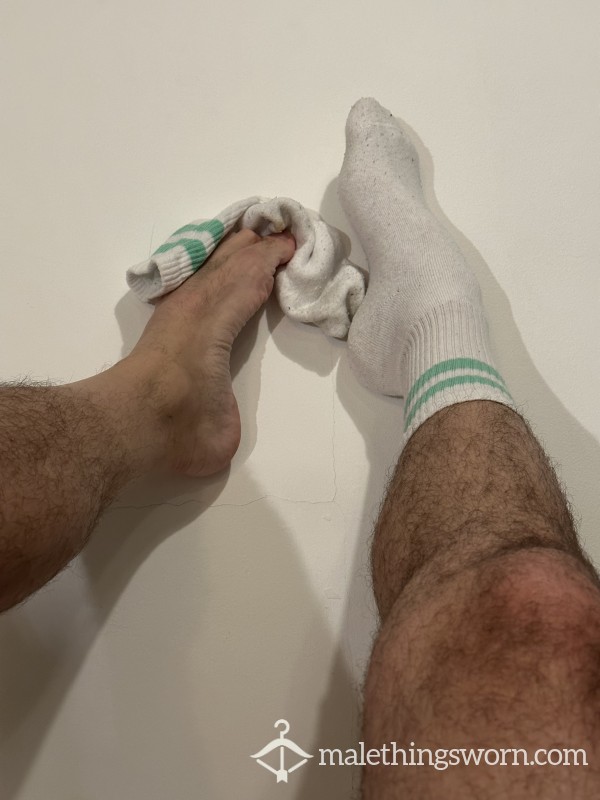 White Used Socks