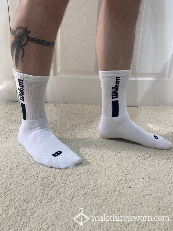 Wilson White Socks Smelly As Fuck 😉 🔥