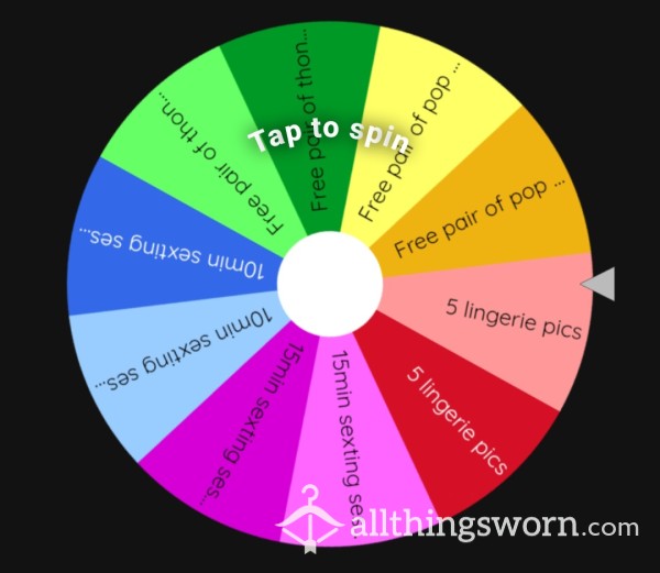 WIN EVERY TIME! Spin The Wheel £10 A Go, 2 For £15