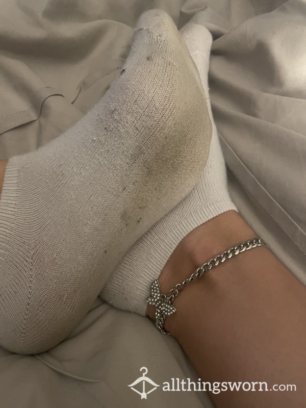 Womens Worn Ankle Socks , Worn Womens Ankle Socks