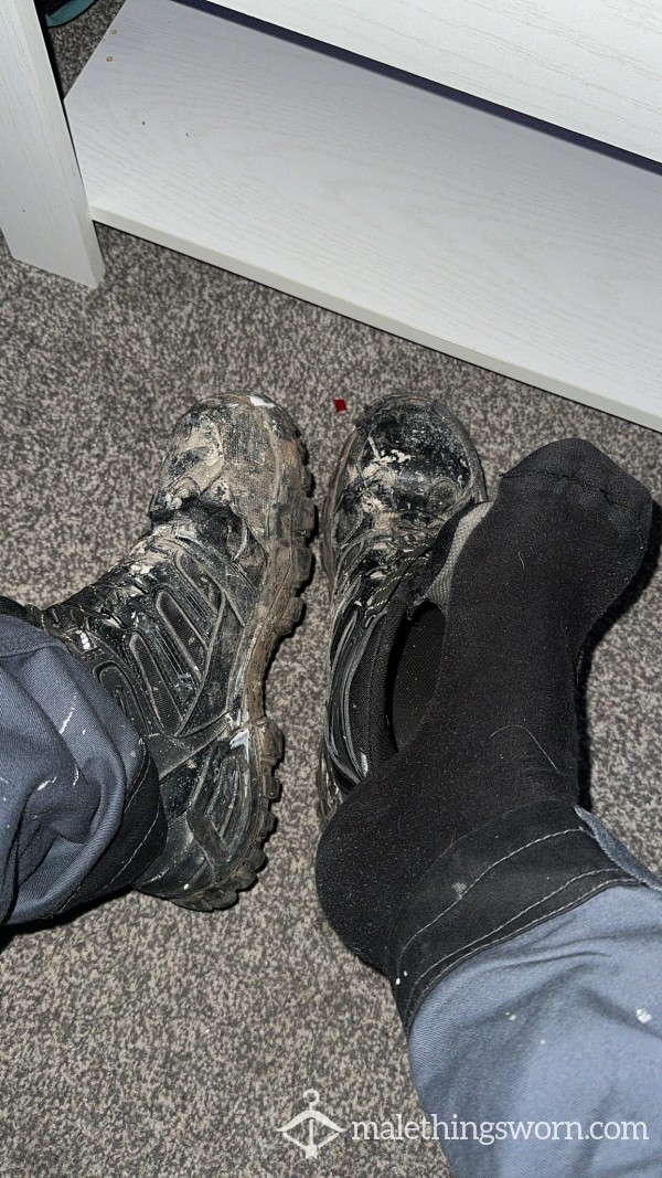 Work Boots + Socks 😈
