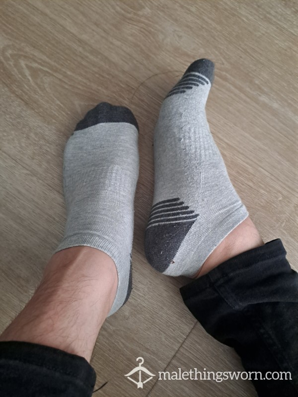 Grey Cotton Work Socks