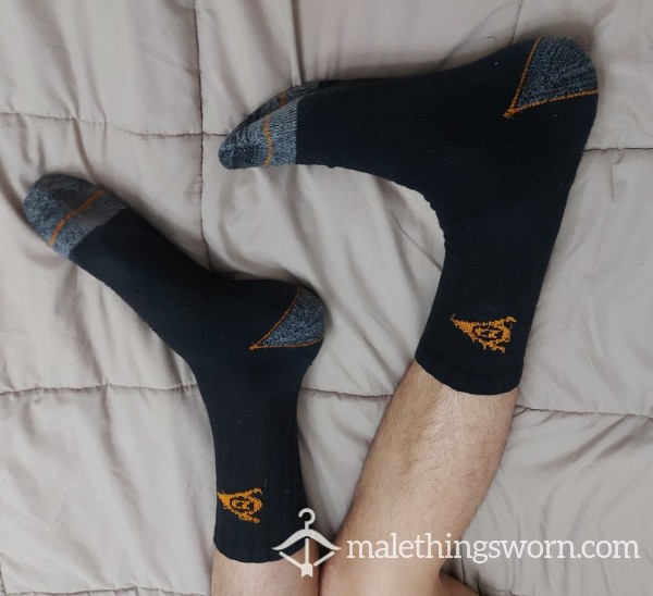 Working Socks Black Calzini Da Lavoro Colore Nero Socken Chaussettes Calcetines