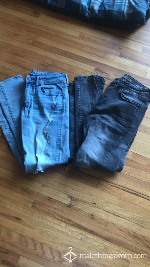 Worn And Cummed On Jeans