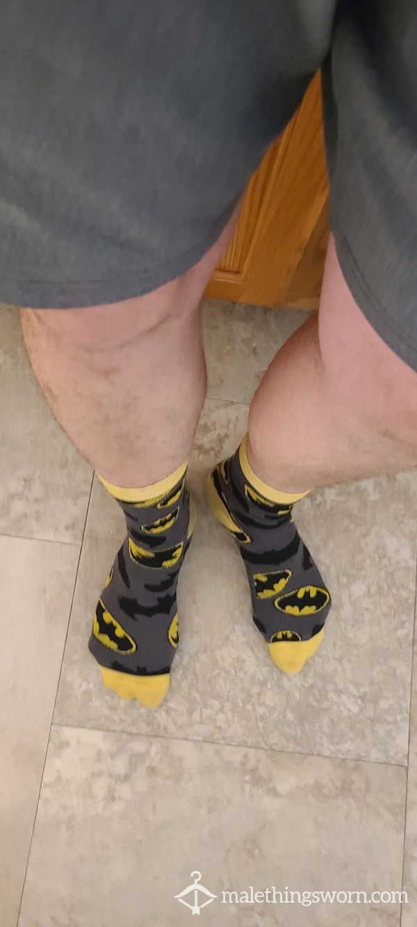 Worn Batman Socks