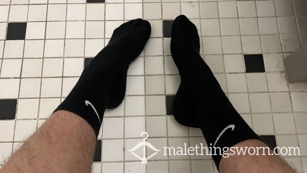 Worn Black Socks photo