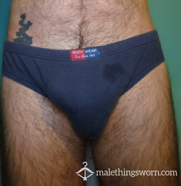 SOLD Worn Blue Piss And Pre Briefs