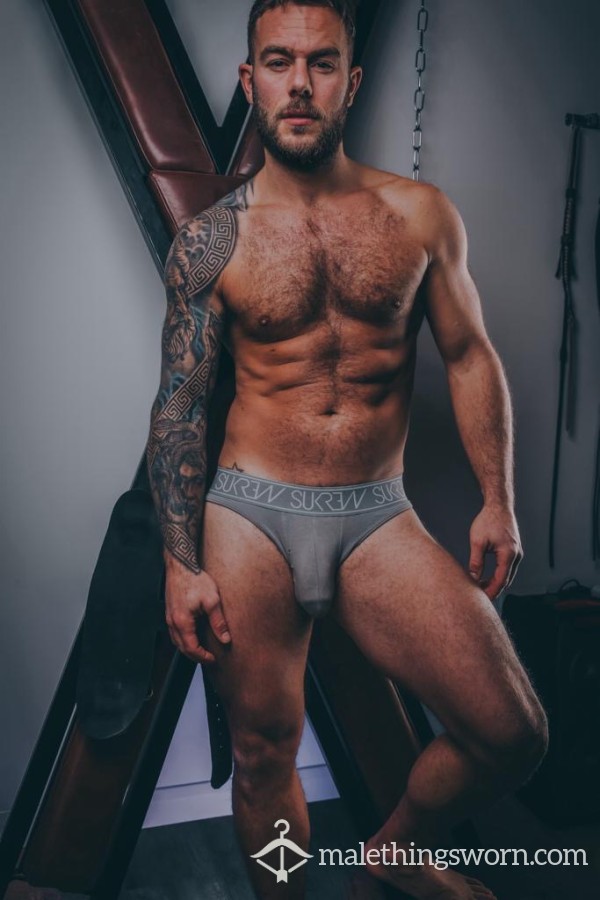 Worn Grey Men’s Sukrew Brief Ready To Be Sent Out Today