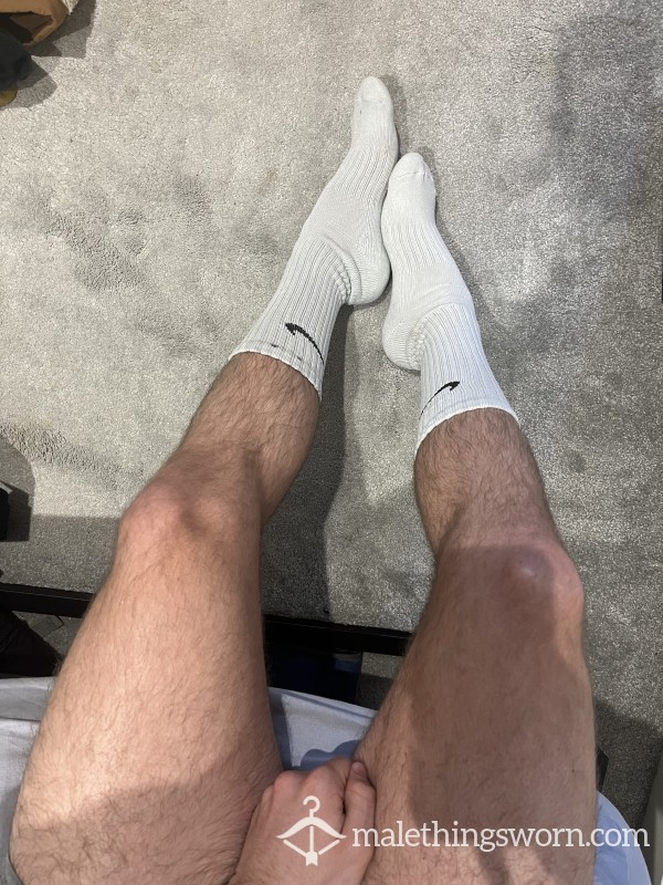 Worn Gym Socks + Hot Hairy Feet