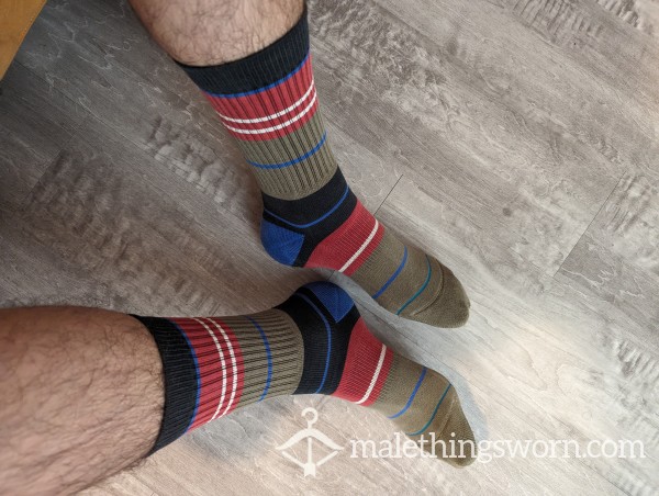 Worn Multicolored Stance Socks