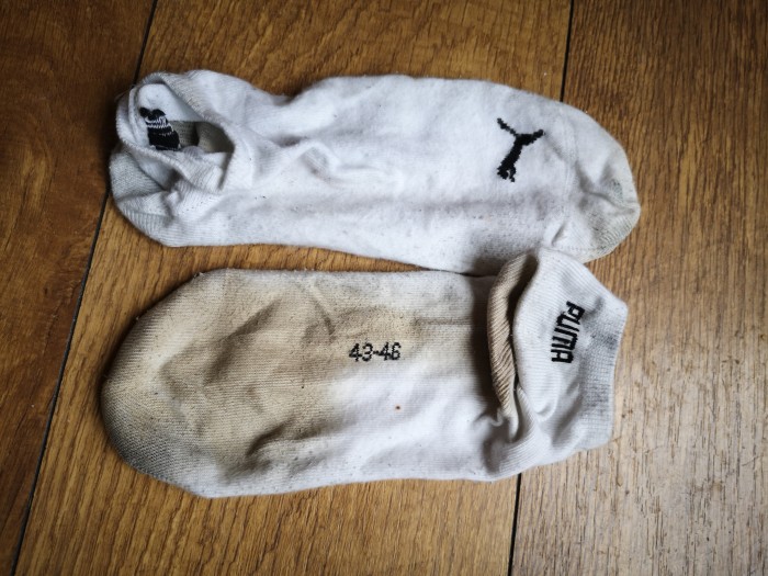 Worn Puma Ankle /trainer Socks