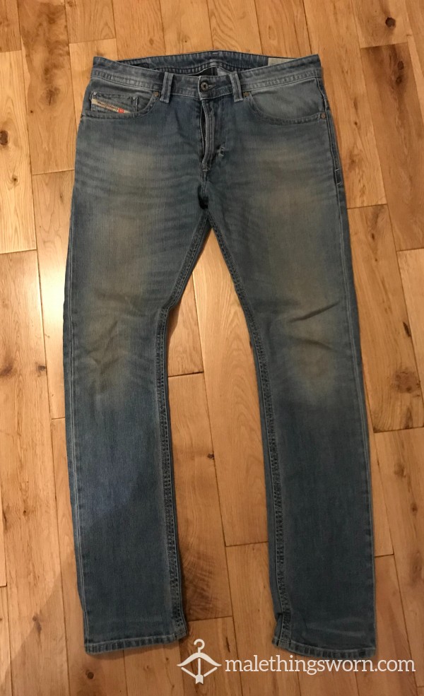 Worn & Used Diesel Skinny Jeans With Crotch Hole - Ready To Be Torn Apart photo